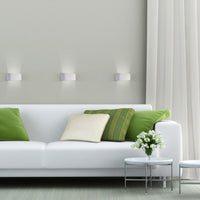 Spectrum SQUALLA G9 Wandleuchte Weiß, IP20 Innen Aluminium, Aufputzmontage, 250V, max 6W LED kompatibel