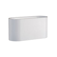 Spectrum SQUALLA G9 Wandleuchte Weiß, IP20 Innen Aluminium, Aufputzmontage, 250V, max 6W LED kompatibel