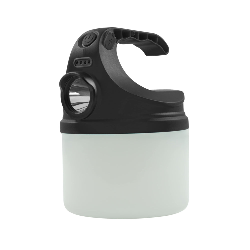 Technik Campinglampe C40 wiederaufladbare LED 500 Lumen Weiß IP44 mit USB-Ladung und 3 Helligkeitsstufen