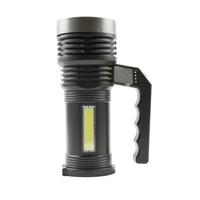 Technik Handstrahler C20 XPE+COB LED 300 Lumen wiederaufladbar 18650 Batterie USB IPX2 Weiß