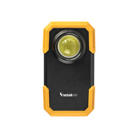 Technik LED Taschenlampe W20 COB 250 Lumen, betrieben mit 3xAAA, weißes Kunststoffgehäuse, IPX2 mit Magnet und Clip