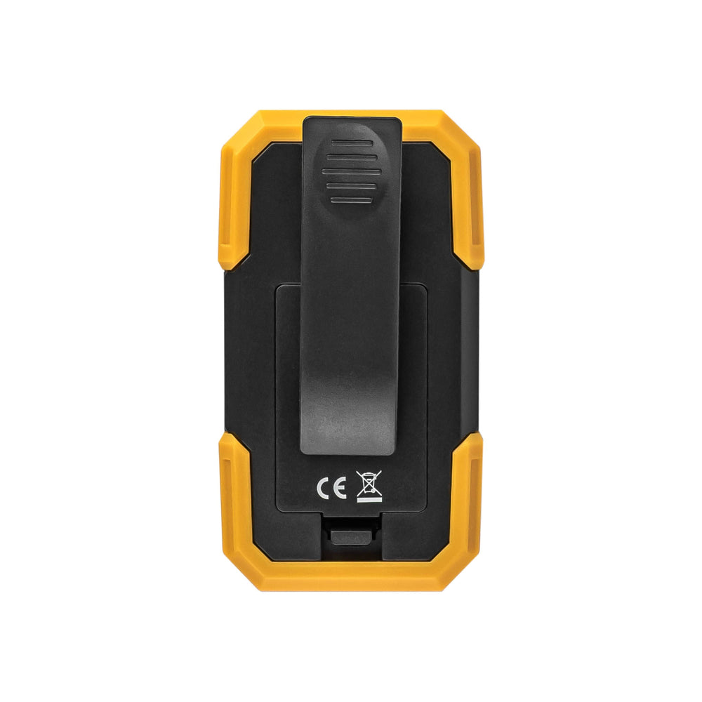 Technik LED Taschenlampe W20 COB 250 Lumen, betrieben mit 3xAAA, weißes Kunststoffgehäuse, IPX2 mit Magnet und Clip