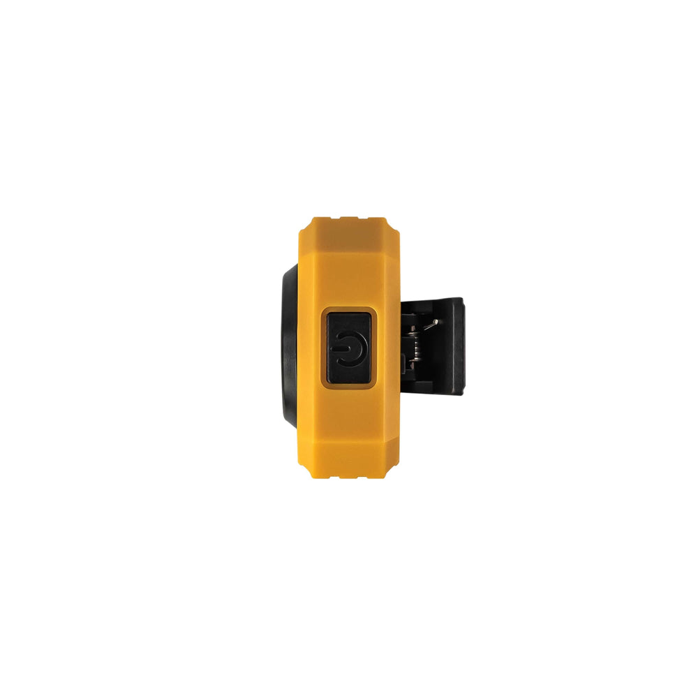 Technik LED Taschenlampe W20 COB 250 Lumen, betrieben mit 3xAAA, weißes Kunststoffgehäuse, IPX2 mit Magnet und Clip