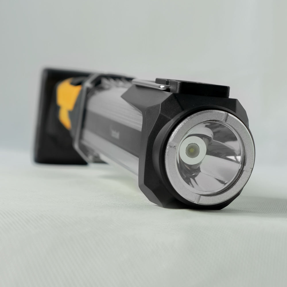 Technik LED Taschenlampe W50 COB+XPG 1000 Lumen Weiß IP55 mit USB Typ-C wiederaufladbarem Akku und Powerbank