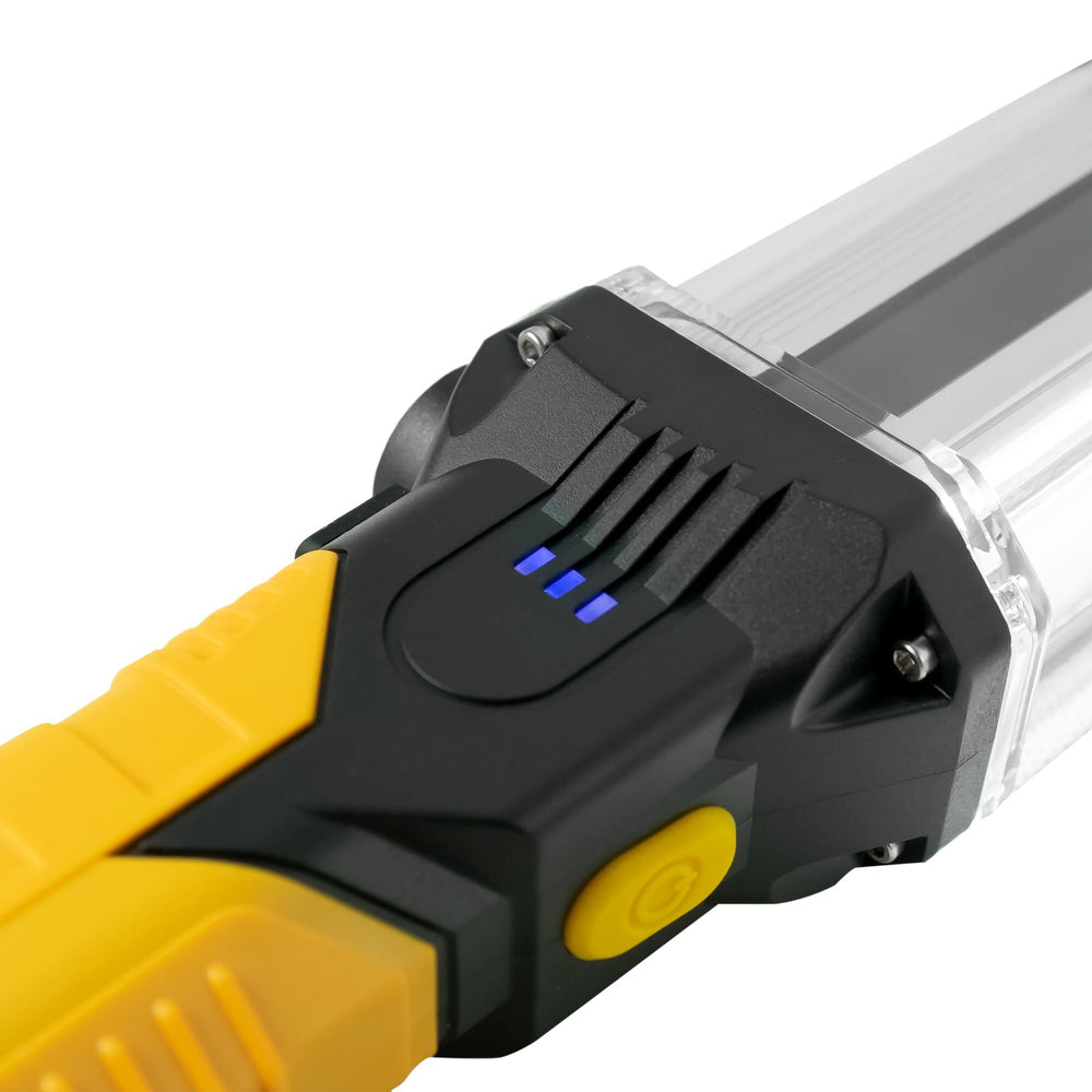 Technik LED Taschenlampe W50 COB+XPG 1000 Lumen Weiß IP55 mit USB Typ-C wiederaufladbarem Akku und Powerbank