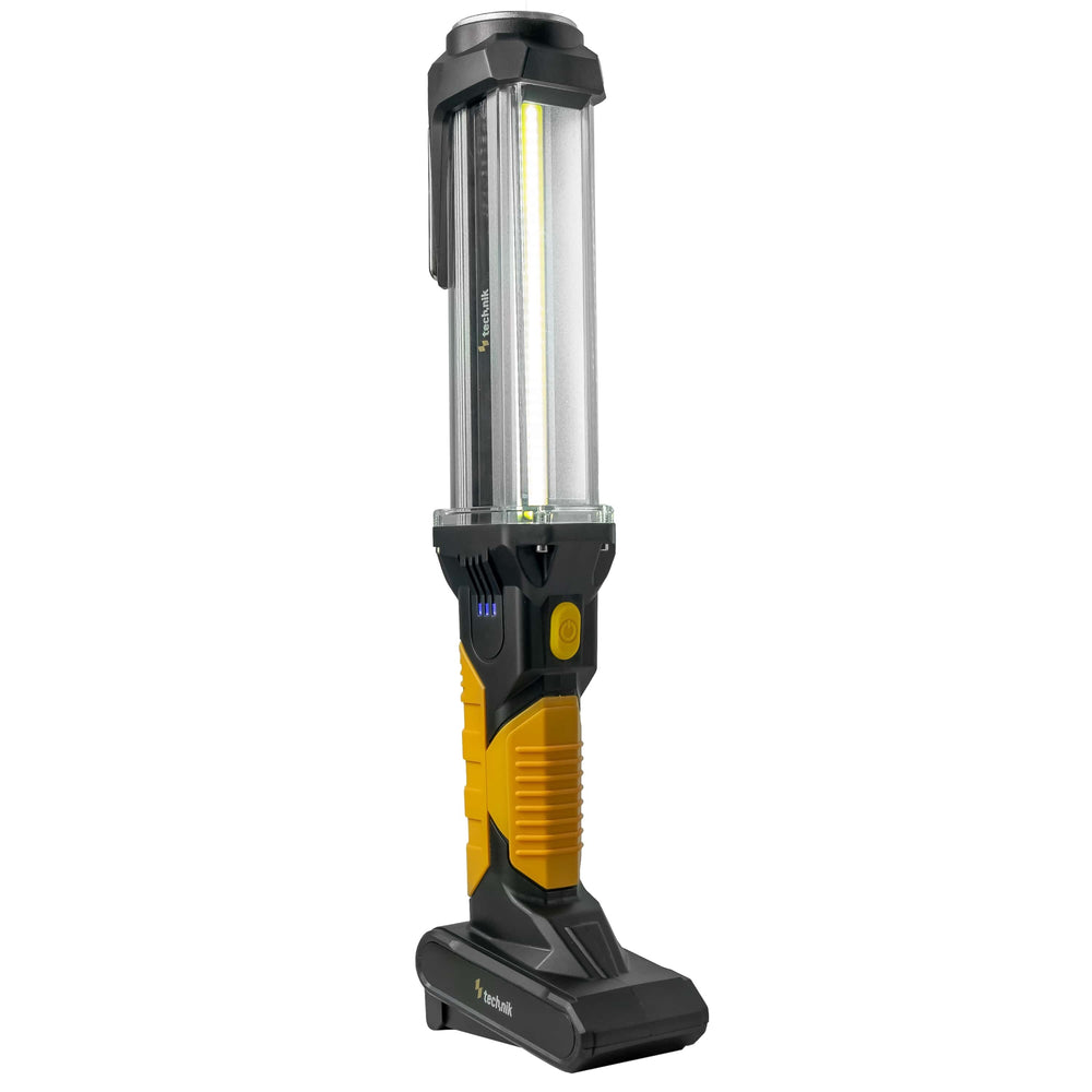 Technik LED Taschenlampe W50 COB+XPG 1000 Lumen Weiß IP55 mit USB Typ-C wiederaufladbarem Akku und Powerbank