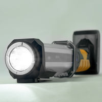 Technik LED Taschenlampe W50 COB+XPG 1000 Lumen Weiß IP55 mit USB Typ-C wiederaufladbarem Akku und Powerbank