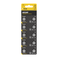 Technik Platinum Alkaline Knopfzelle 1.5V AG7 LR57 371 SR920W, 10er Pack zuverlässige Knopfzellenbatterie