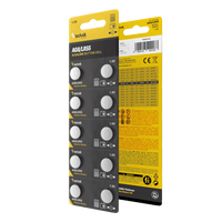Technik Platinum Alkaline Button Cell AG8 LR55 191 391 1.5V B10 pack of 10 for watches and electronics