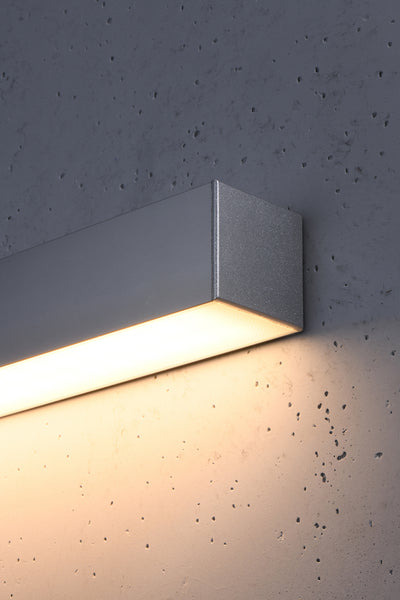 Wandleuchte PINNE 150 Grau - 39W - 7200Lm - 3000K Warmweiß