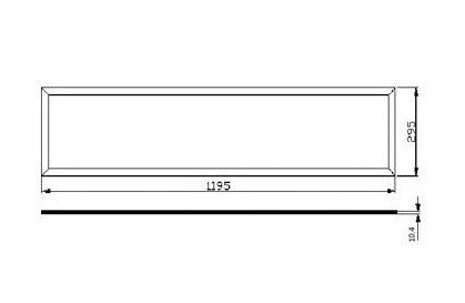 Tsong LED panel 120x30cm Pro Slim Line 36W 4320 lumens 6000K UGR22 opal Philips chip IP20 CE RoHS