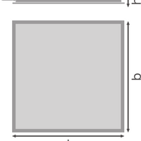 Ledvance LED Panel Compact 33W 3630 lumens 3000K 220-240V IP20 CRI 80 Aluminium White 60x60cm CE RoHS