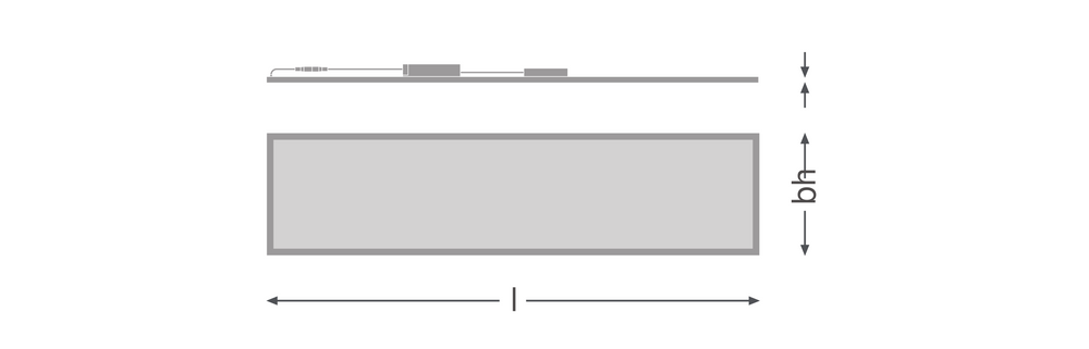 Tsong LED Panelleuchte 33W 3000K 4320 Lumen 120x30cm UGR<19 IP20 Aluminium Weiß flimmerfrei