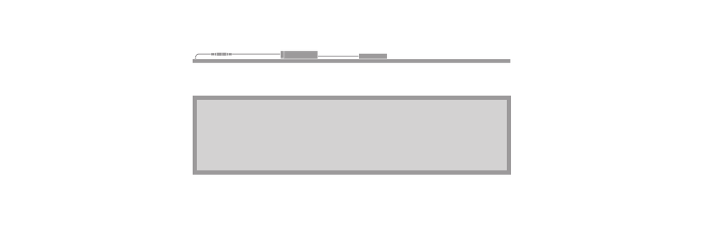 Tsong LED Panelleuchte 33W 3000K 4320 Lumen 120x30cm UGR<19 IP20 Aluminium Weiß flimmerfrei