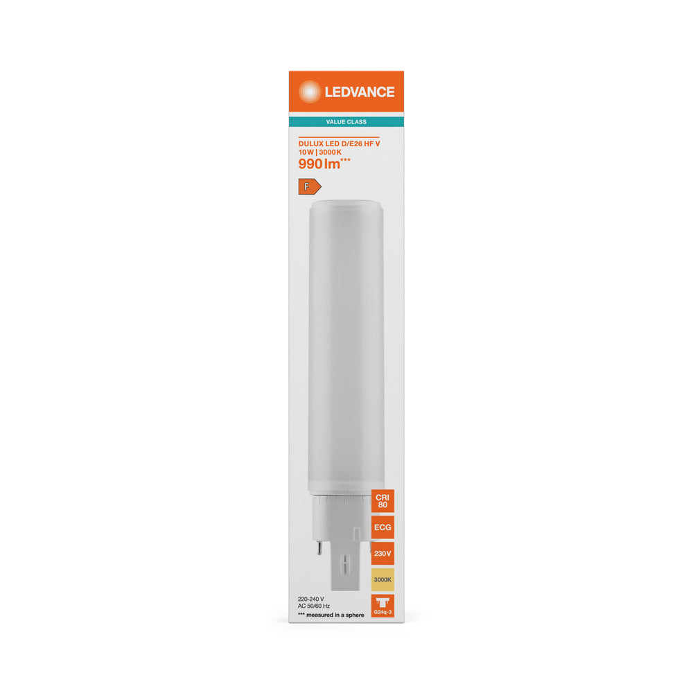 Tsong LED PLC Dulux D/E G24Q-3 Lampe 10.5W 1521 Lumen 3000K Warmweiß 220-240V Philips Chip IP20