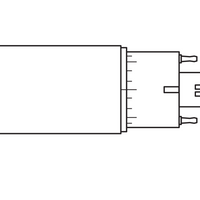Tsong LED PLC Dulux D/E G24Q-3 Lampe 10.5W 1521 Lumen 3000K Warmweiß 220-240V Philips Chip IP20