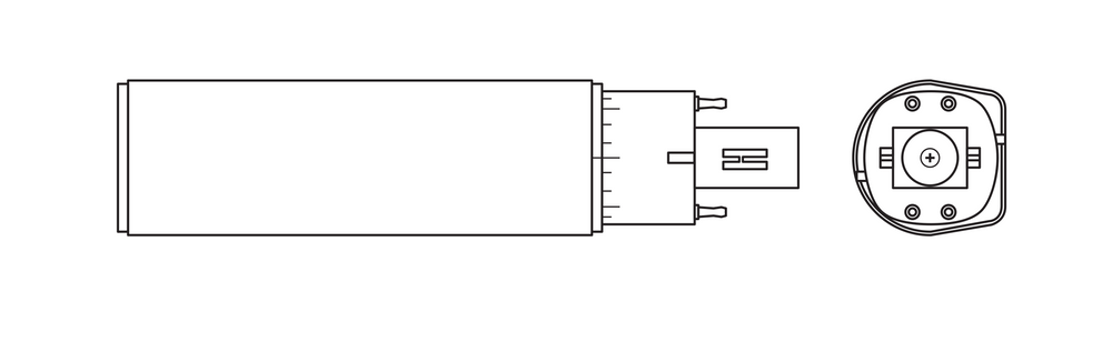 Tsong LED PLC Dulux D/E G24Q-3 Lampe 10.5W 1521 Lumen 3000K Warmweiß 220-240V Philips Chip IP20