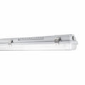 Tsong LED Röhrenleuchte 120cm IP65 wasserdicht für zwei LED Röhren, Aluminium matt gold