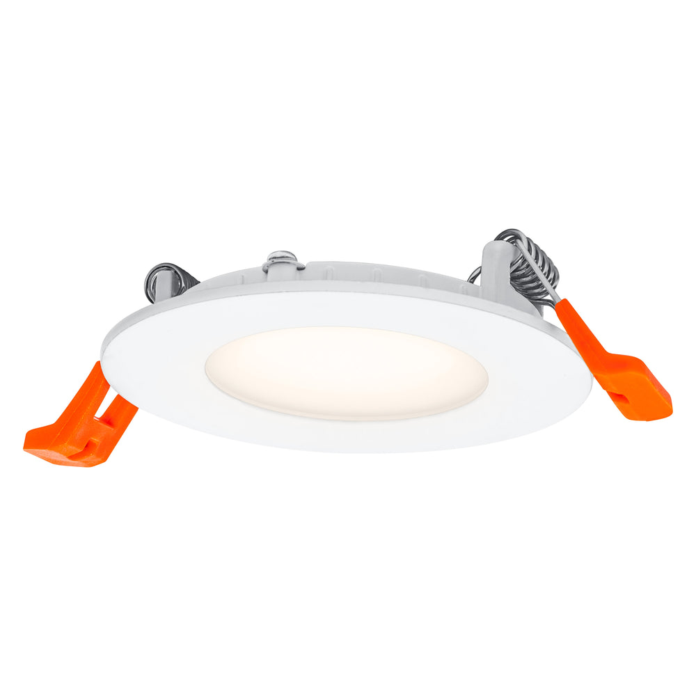 Ultra Slim LED Downlight White 4.5W 240 lumens 3000K warm white 85mm cutout 72mm 230V