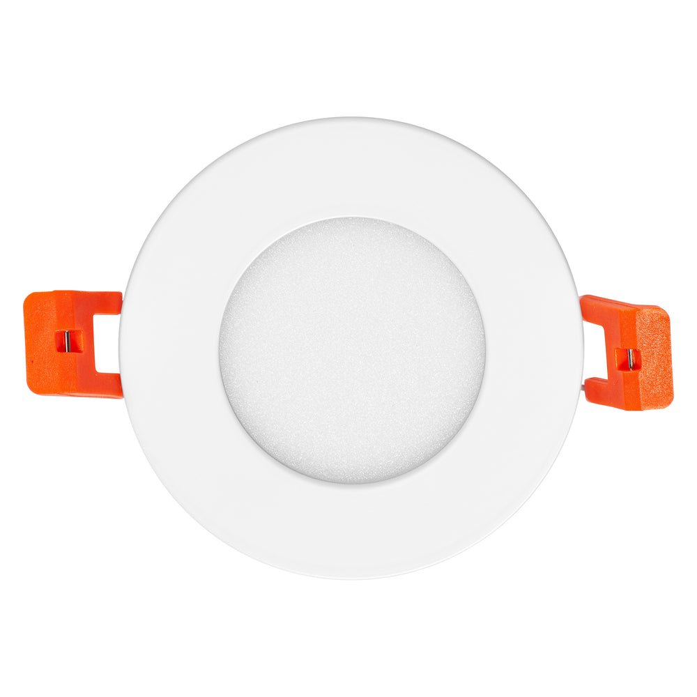Ultra Slim LED Downlight White 4.5W 240 lumens 3000K warm white 85mm cutout 72mm 230V