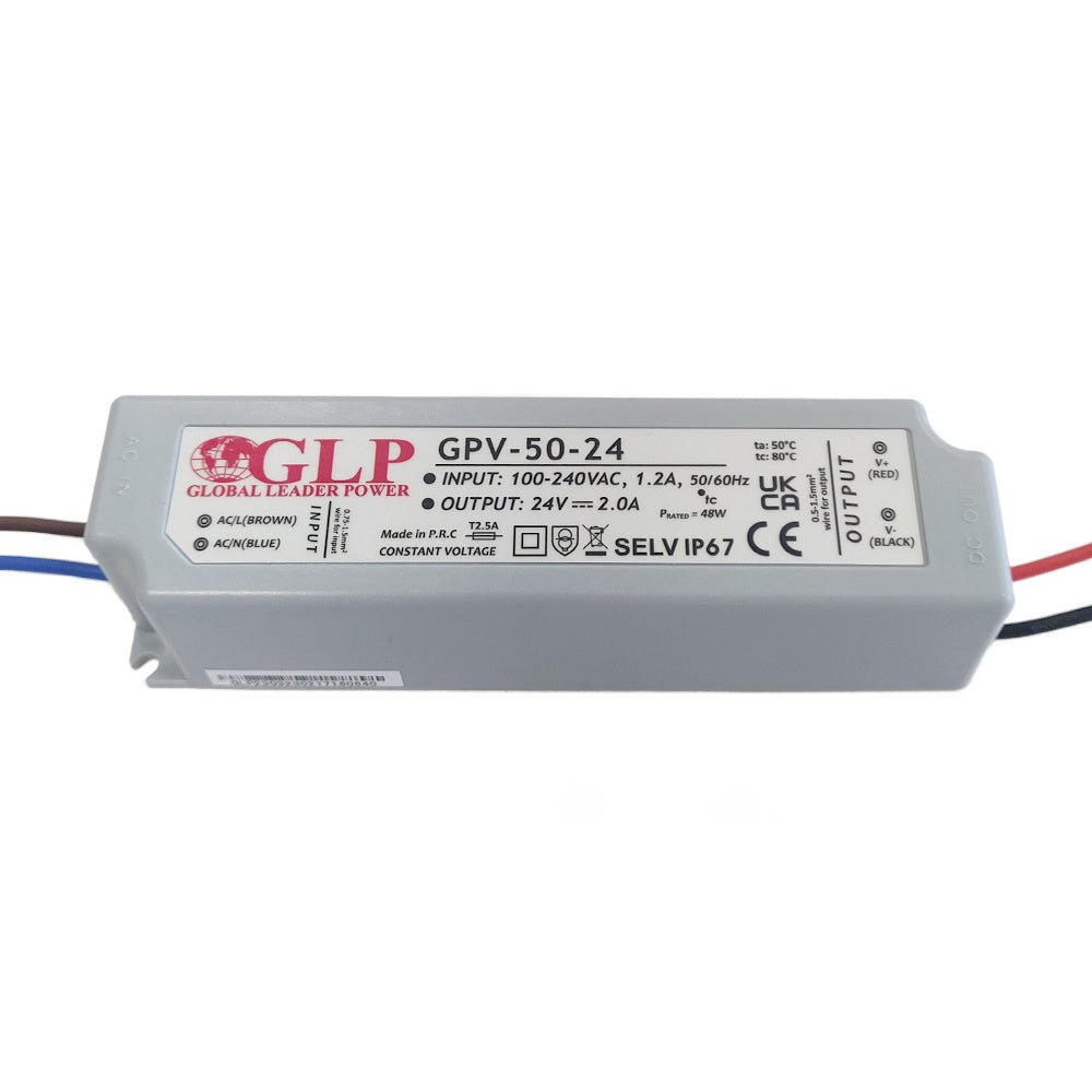 LED-Versorgungsadapter 12V 48W 2A IP67 wasserdicht von GLP