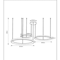 Lucide Vidal LED Pendelleuchte Ø78 cm 2700K mattgold
