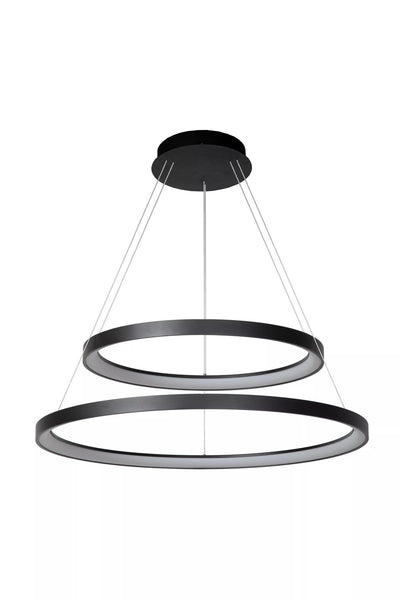 Lucide VIDAL LED Pendelleuchte Ø78cm dimmbar 92W 2700K Schwarz moderne Hängelampe