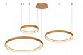 Lucide VIDAL LED pendant light 120W 2700K dimmable Ø78cm Matte Gold Brass IP20