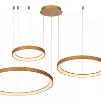 Lucide Vidal LED Pendelleuchte Ø78 cm 2700K mattgold