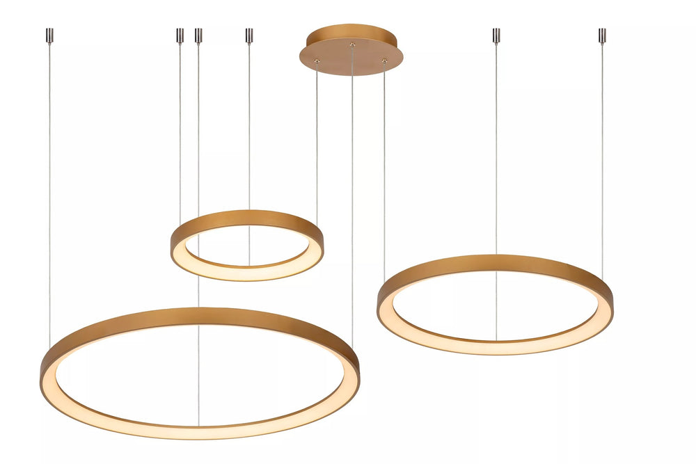 Lucide Vidal LED Pendelleuchte Ø78 cm 2700K mattgold