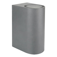 Spectrum LED Wandleuchte außen Up and Down IP54 Grau GU10 2x6W Gehäuse Polycarbonat