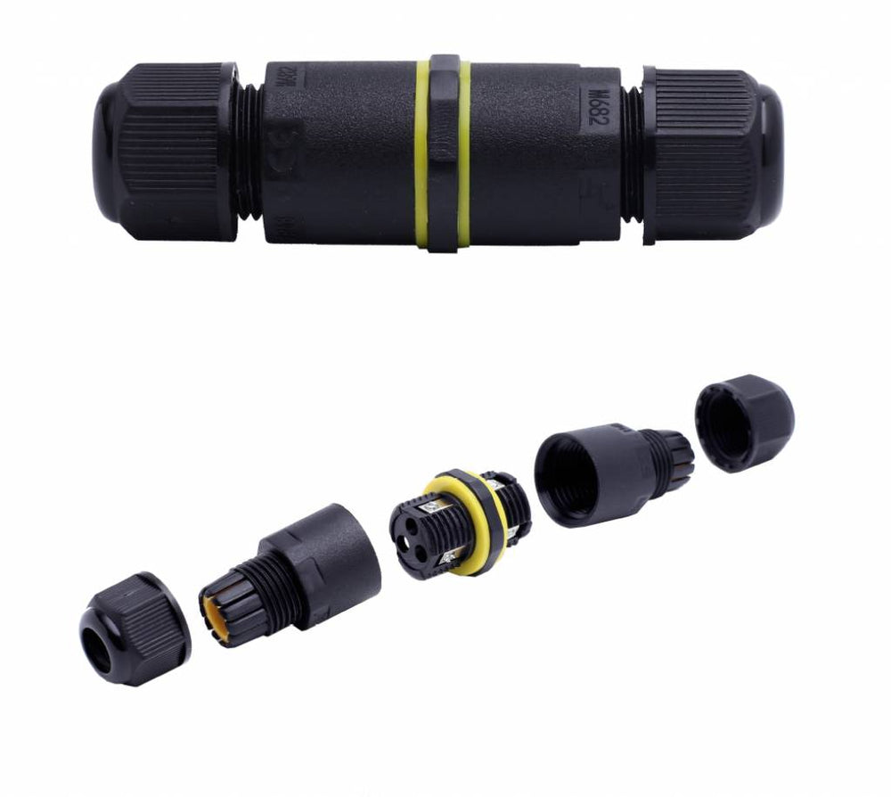 LCB wasserdichter 3-poliger Kabelverbinder für 0,5-1mm² 220-240V, IP68 Außenbereich, CE RoHS zertifiziert