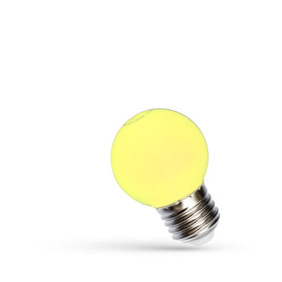 LED Kugel G45 E-27 230V 1W gelbes Spektrum 17000h 270° Abstrahlwinkel