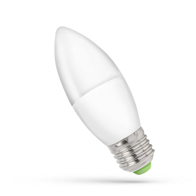 Spectrum LED Candle Lamp C37 E27 Warm White 3000K 6W 520 Lumen 160° - Perfect Atmosphere at Home