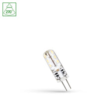 Spectrum LED G4 12V 1,5W Silikon 6000K, 110 Lumen, CRI 80, nicht dimmbar, 270° Lichtstrahl, energiesparend