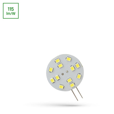 Spectrum LED G4 12V 2W 6000K 230 Lumen 120° kaltweißes Licht CRI 80 nicht dimmbar für Innenbereich
