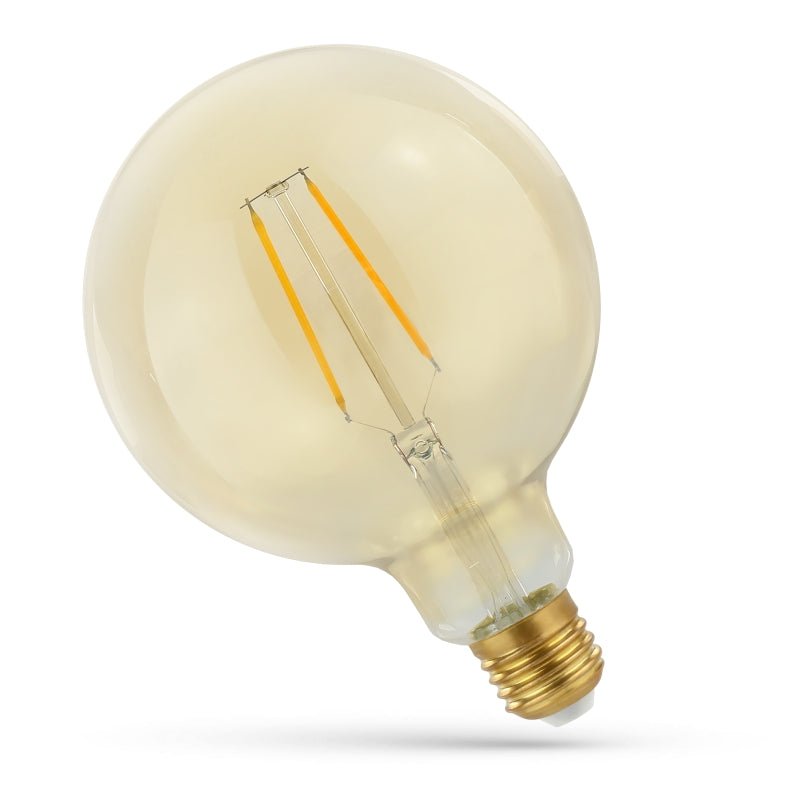 Spectrum LED Glob g125 E27 230V 2W 2400K warmweiß für stimmungsvolle Beleuchtung 230 Lumen Retro-Design
