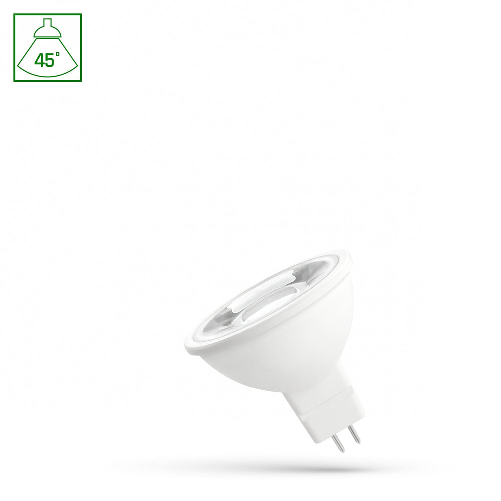 Spectrum LED MR16 GU5.3 12V 6W 3000K Warm White 450 lumens 45° beam non-dimmable spotlight