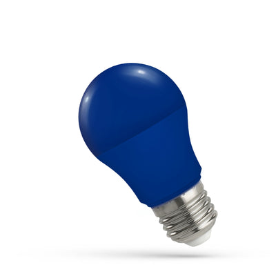 Spectrum LED GLS A50 E27 5W Lampe in blauem Licht mit 230V, 270° Abstrahlwinkel, 400 Lumen und IP20-Klassifizierung