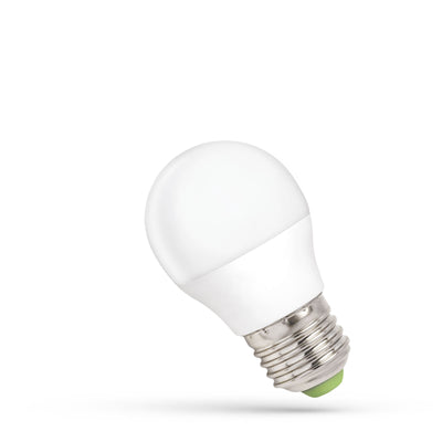Spectrum LED bulb P45 E27 230V 6W dimmable neutral white 4000K lamp, 500 lumens, 160° beam angle, CRI 80