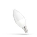 Spectrum LED candle lamp C37 6W E14 230V cold white 6000K dimmable 520 lumens, 160 degrees light beam, 2-year warranty