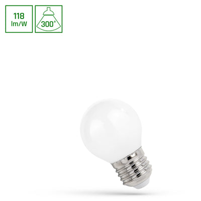 Spectrum LED lamp p45 e27 4000K, 5.5W with 650 lumens and 300° beam angle for indoor use