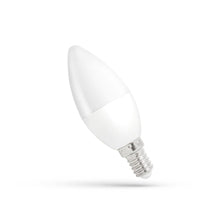Spectrum LED-Kerzenlampe C37 E14 230V 1W kaltweiß 6000K mit 90 Lumen, breiter Lichtstrahl von 270° und Lebensdauer von 17.000 Stunden