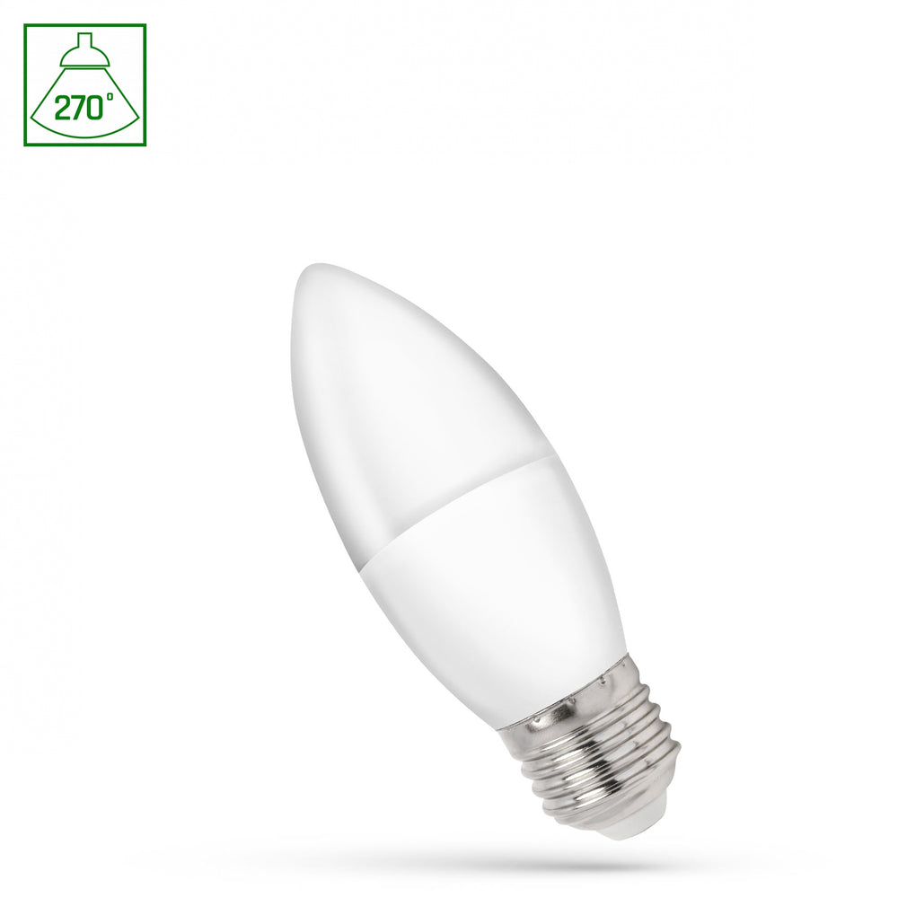 Spectrum LED-Kerze C37 E27 230V 1W, 4000K, 90 Lumen, NW Licht, 270° Winkel, IP20, lange Lebensdauer, energieeffizient