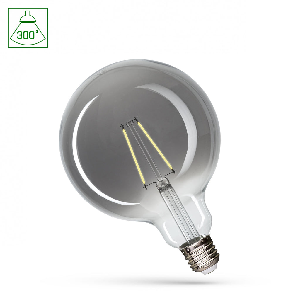 Spectrum LED G125 E27 4.5W 230V 4000K 320 Lumen natürliche weiße Beleuchtung 17.000 Stunden Lebensdauer