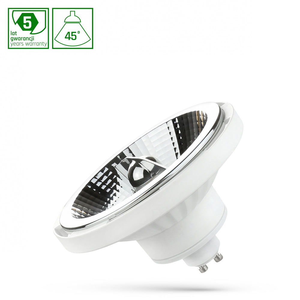 Spectrum LED AR111 GU10 12W SMD 230V Lampe, natürliches Weiß 4000K, 45 Grad, 1100 Lumen, 50000 Stunden Lebensdauer