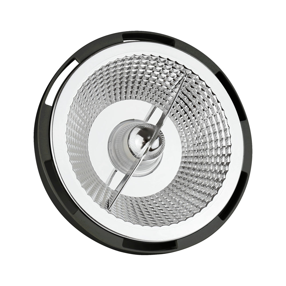 Spectrum LED AR111 GU10 12W 3000K schwarz mit 1050 Lumen, 45 Grad Winkel, warmweiß, 50.000 Stunden, 2 Jahre Garantie