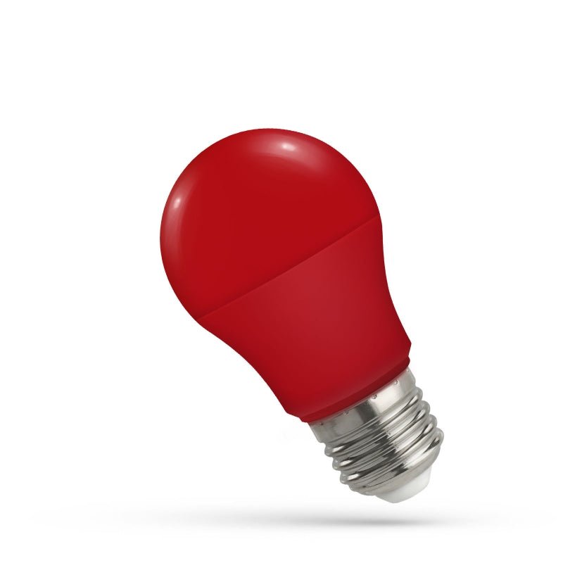 Spectrum LED GLS A50 E27 rotes Licht, 230V 4.9W, 270 Grad, 17000 Stunden, IP20, nicht dimmbar, Kunststoffgehäuse