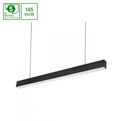 Spectrum allday inspire one 830 LED-Röhrenlampe 30W schwarz, 3000K, 4350 Lumen, 115° Oberflächen- oder hängendes Leuchtenkörper