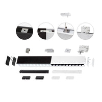 Spectrum allday inspire one 830 LED-Röhrenlampe 30W schwarz, 3000K, 4350 Lumen, 115° Oberflächen- oder hängendes Leuchtenkörper